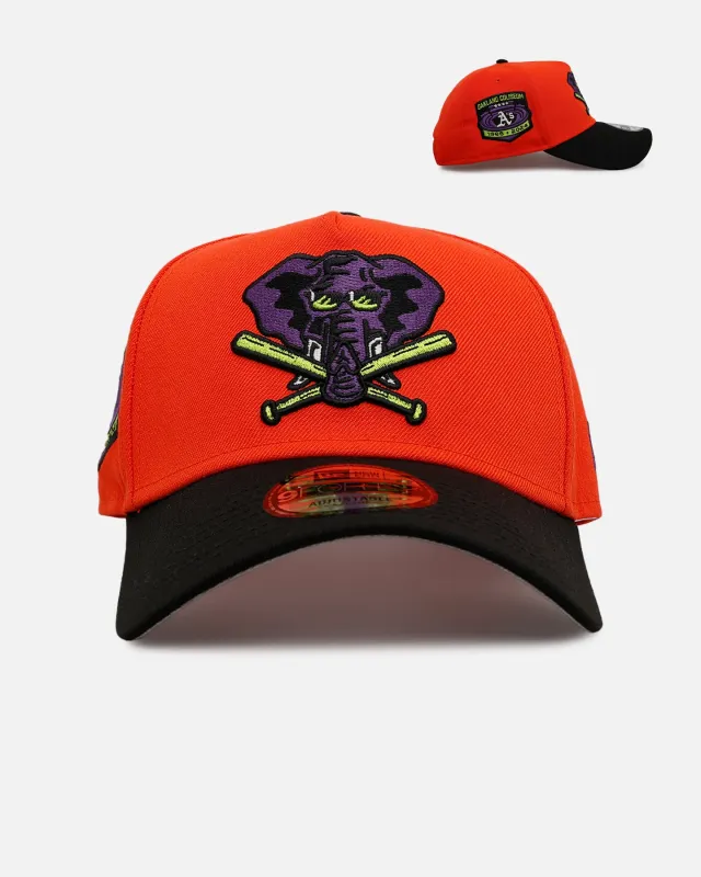 New Era Oakland Athletics 'Halloween' 9FORTY A-Frame Snapback Orange/Black sold by Culture Kings