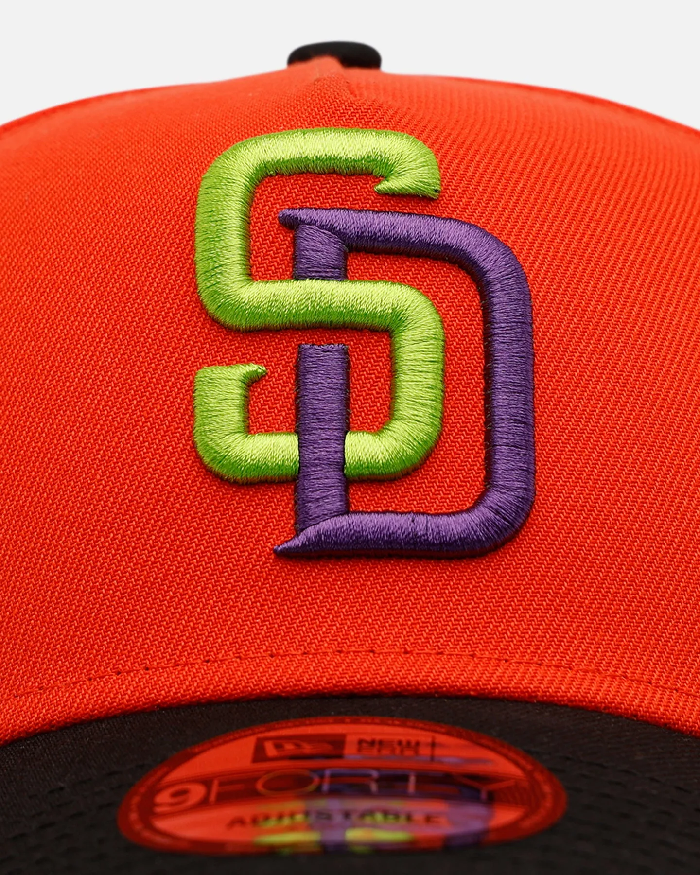 New Era San Diego Padres 'Halloween' 9FORTY A-Frame Snapback Orange/Black sold by Culture Kings product image thumbnail 5
