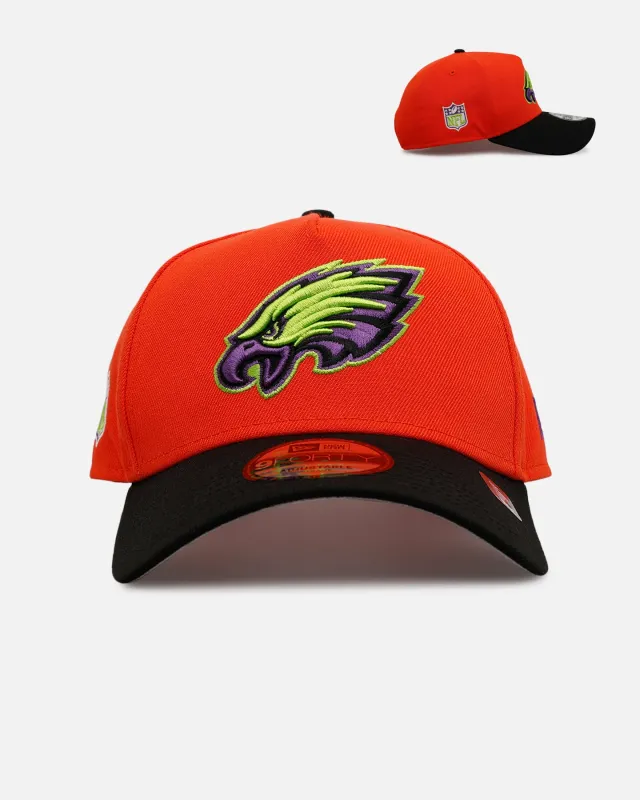 New Era Philadelphia Eagles 'Halloween' 9FORTY A-Frame Snapback Orange/Black sold by Culture Kings