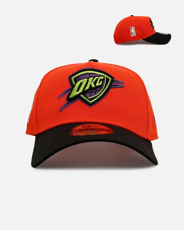New Era Oklahoma City Thunder 'Halloween' 9FORTY A-Frame Snapback Orange/Black sold by Culture Kings