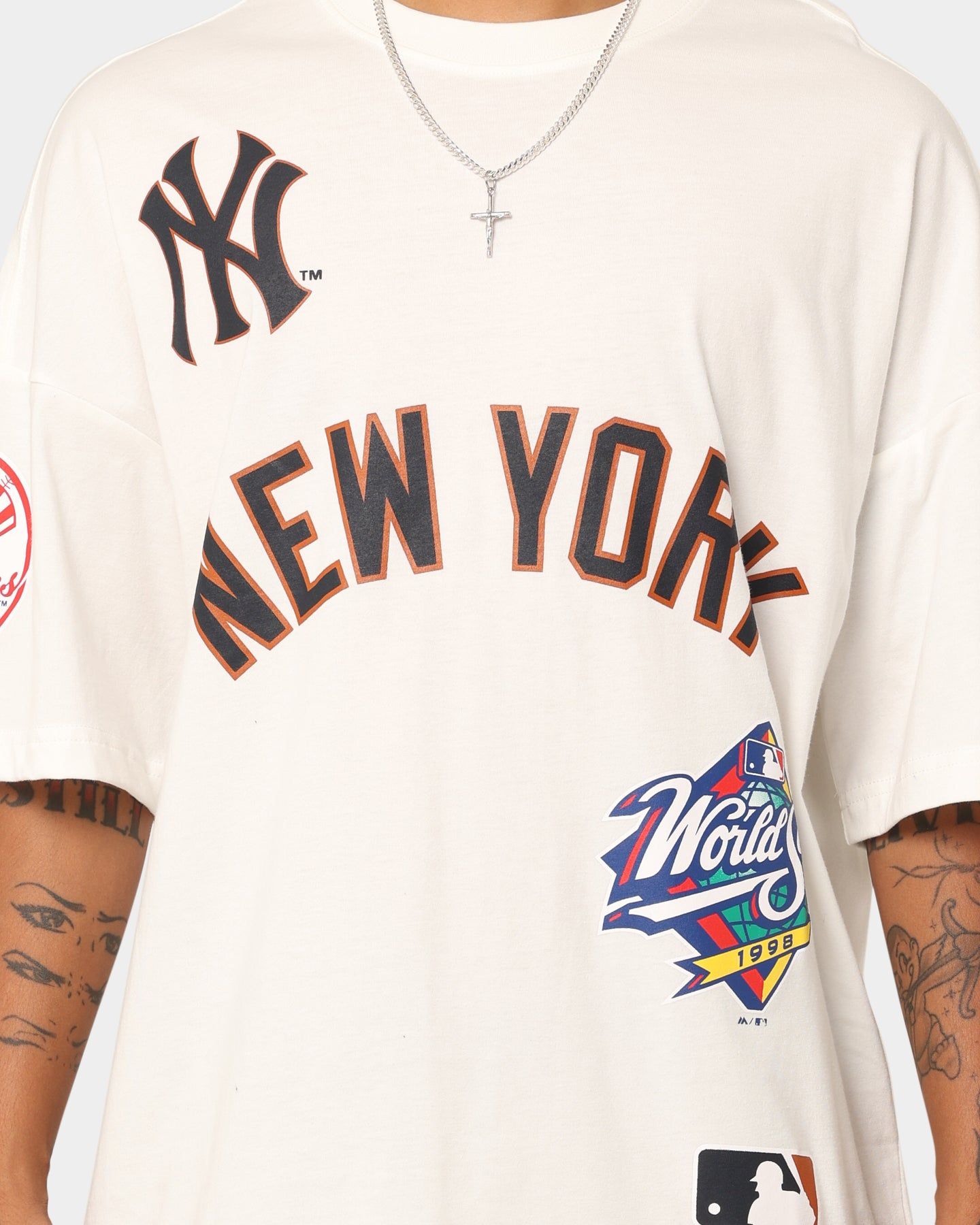 Majestic Athletic New York Yankees World Series Champs Graphic T-Shirt Vintage White sold by Culture Kings product image thumbnail 3