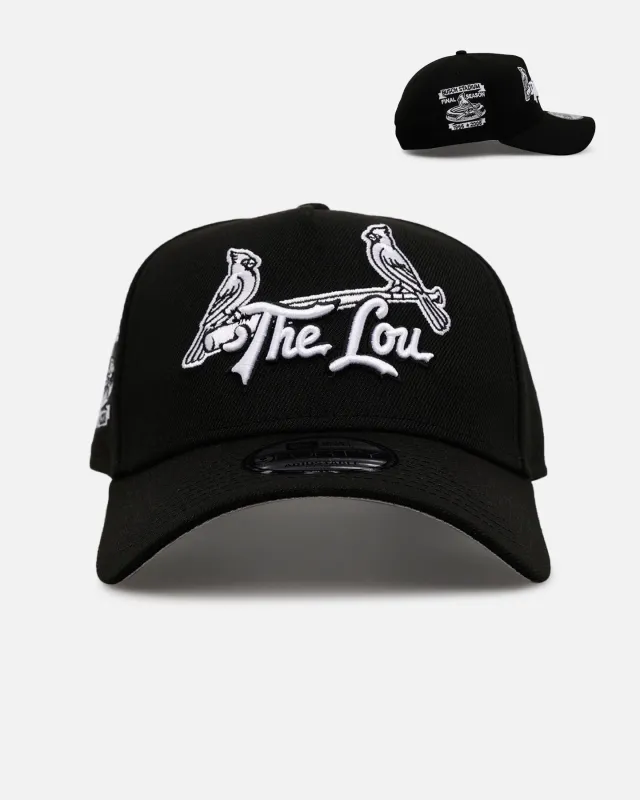 New Era St. Louis Cardinals 'Black And White' 9FORTY A-Frame Snapback Black/White sold by Culture Kings