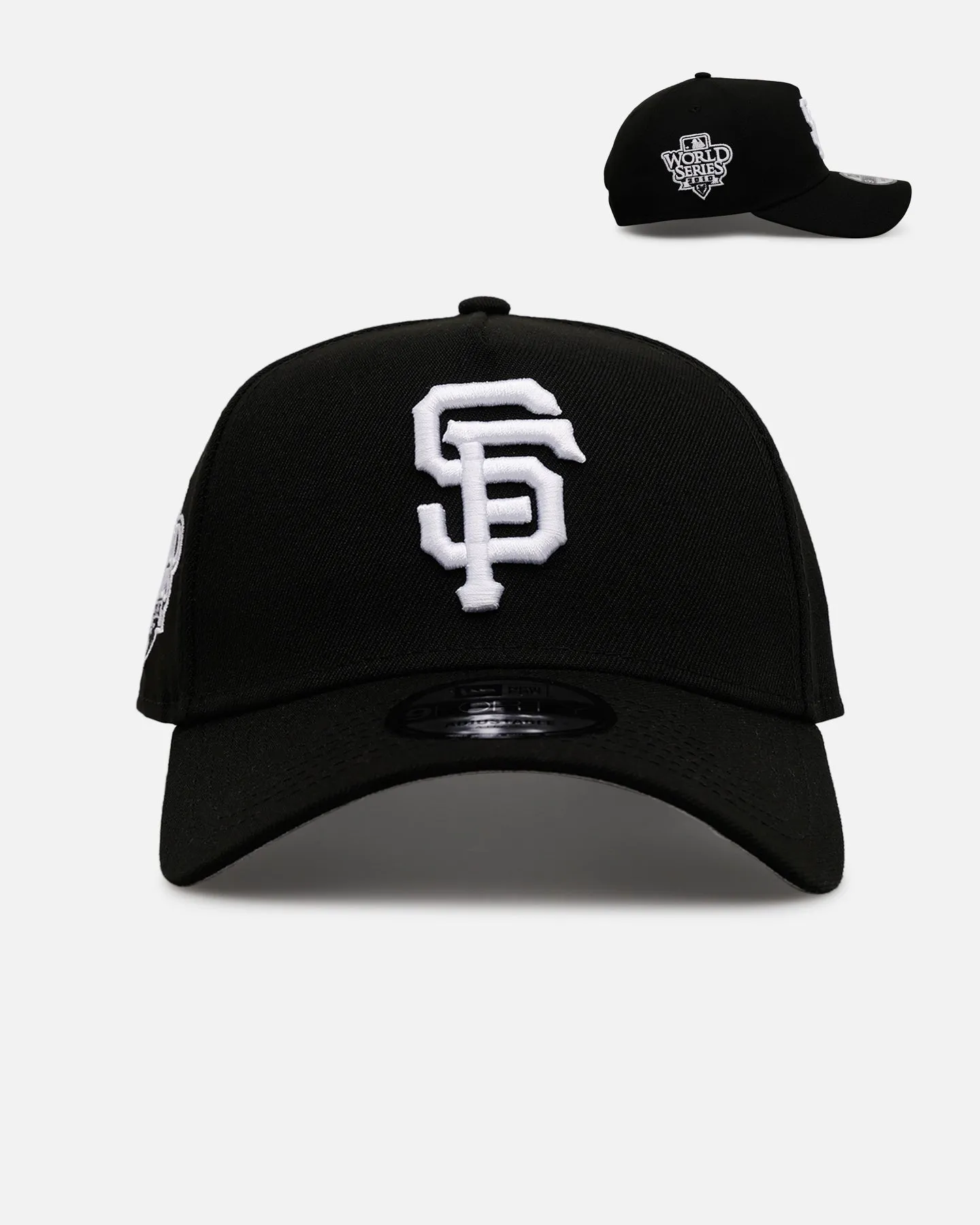 New Era San Francisco Giants 'Black And White' 9FORTY A-Frame Snapback Black/White sold by Culture Kings