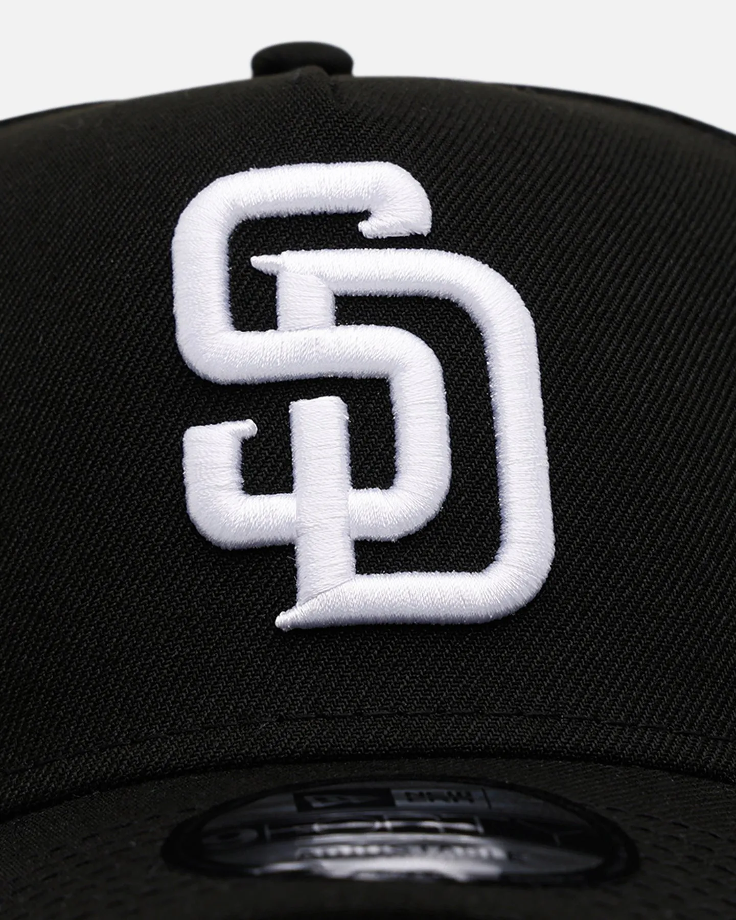 New Era San Diego Padres 'Black And White' 9FORTY A-Frame Snapback Black/White sold by Culture Kings product image thumbnail 5