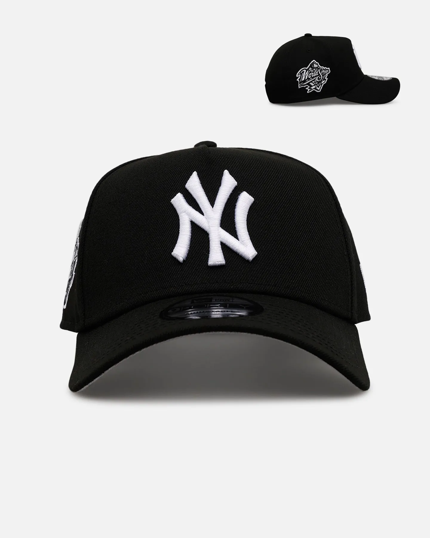 New Era New York Yankees 'Black And White' 9FORTY A-Frame Snapback Black/White sold by Culture Kings