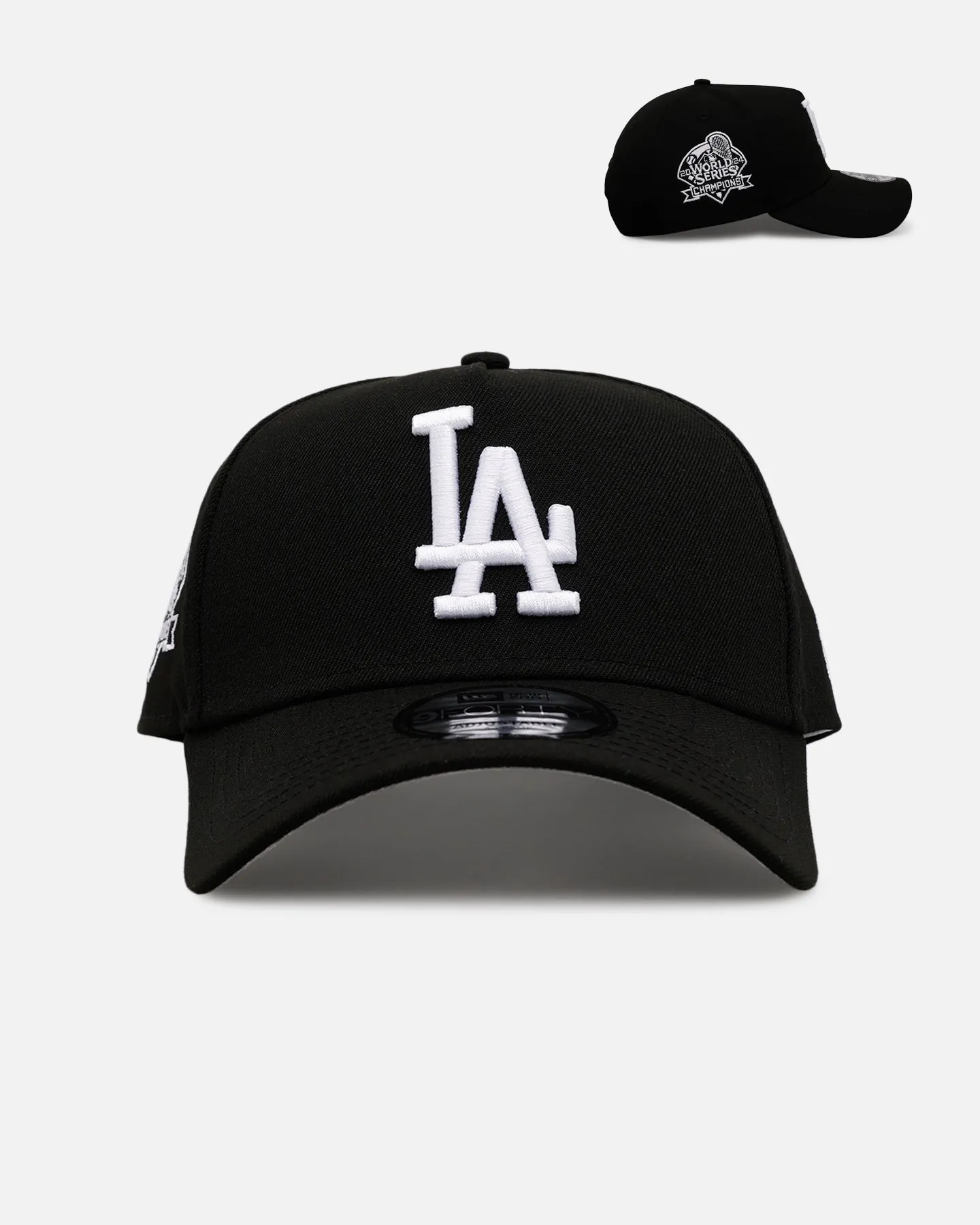 New Era Los Angeles Dodgers 'Black And White' 9FORTY A-Frame Snapback Black/White sold by Culture Kings