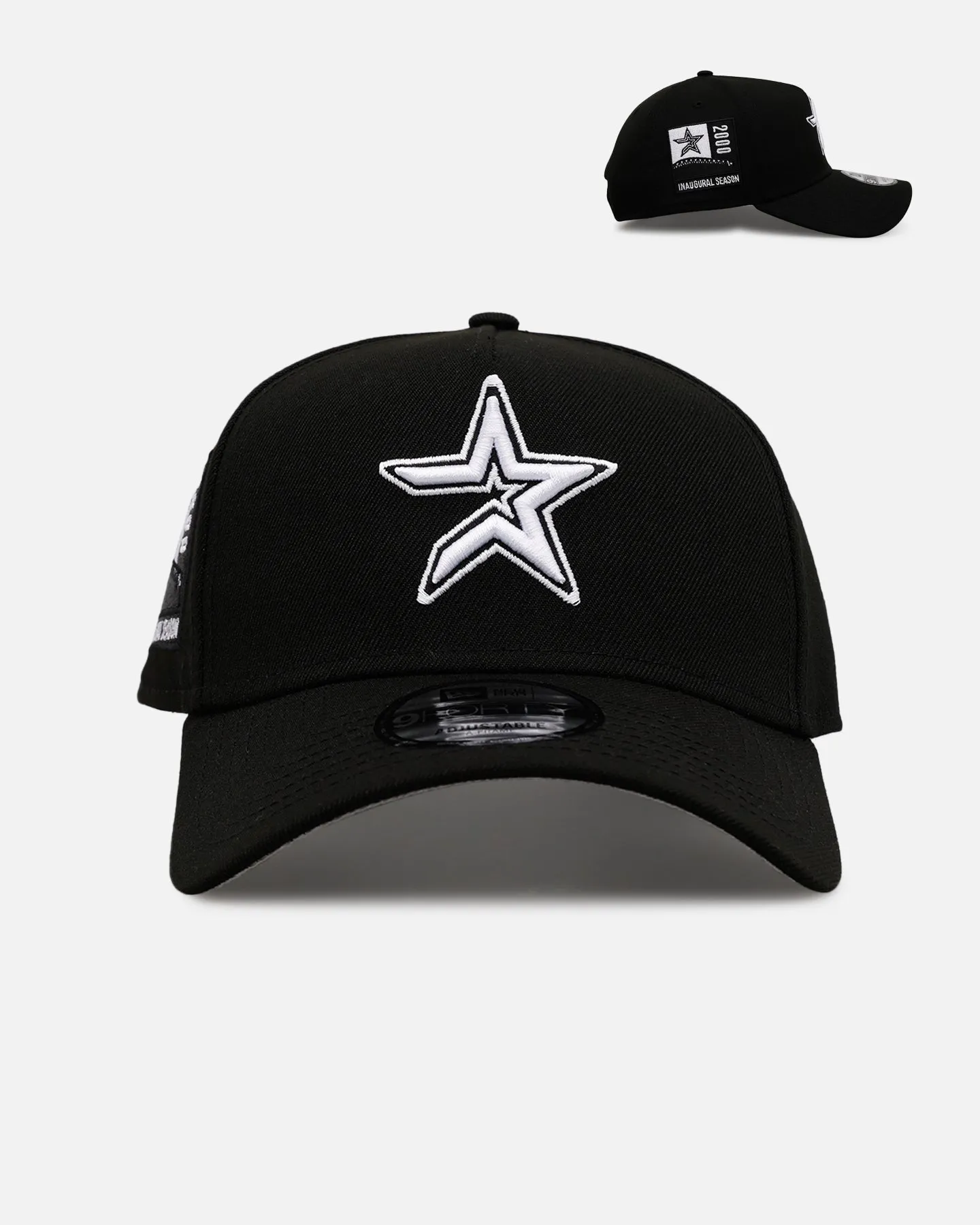 New Era Houston Astros 'Black And White' 9FORTY A-Frame Snapback Black/White sold by Culture Kings