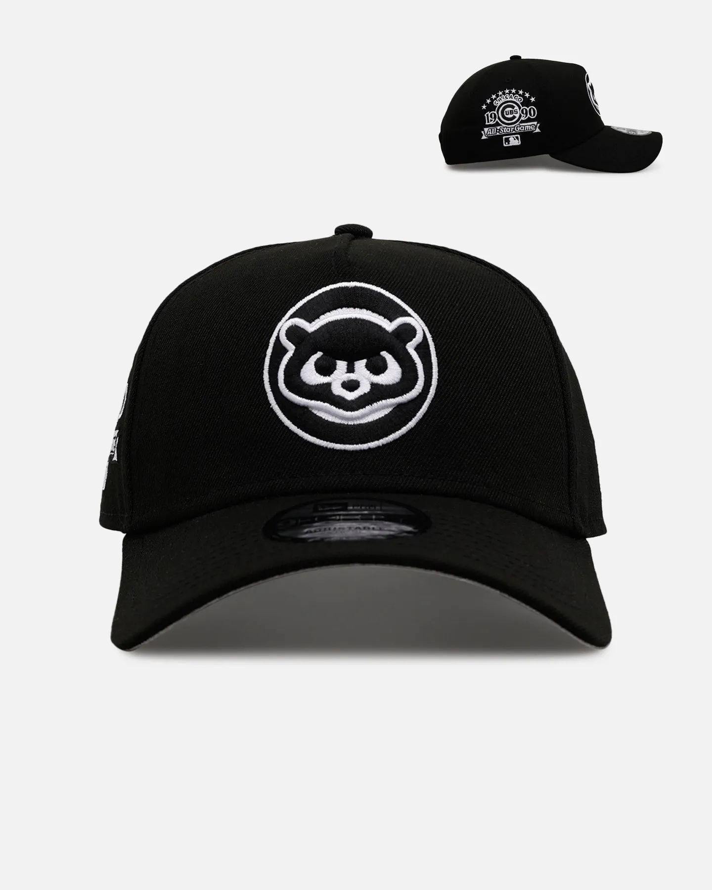 New Era Chicago Cubs 'Black And White' 9FORTY A-Frame Snapback Black/White sold by Culture Kings