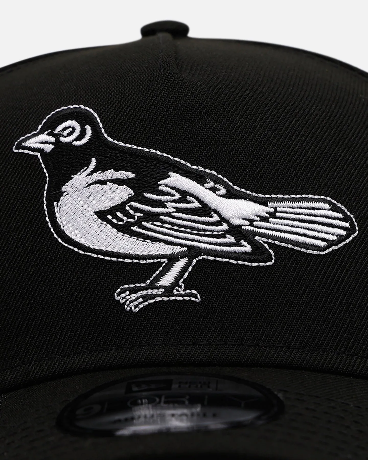 New Era Baltimore Orioles 'Black And White' 9FORTY A-Frame Snapback Black/White sold by Culture Kings product image thumbnail 5