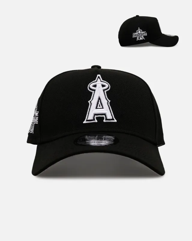 New Era Los Angeles Angels 'Black And White' 9FORTY A-Frame Snapback Black/White sold by Culture Kings