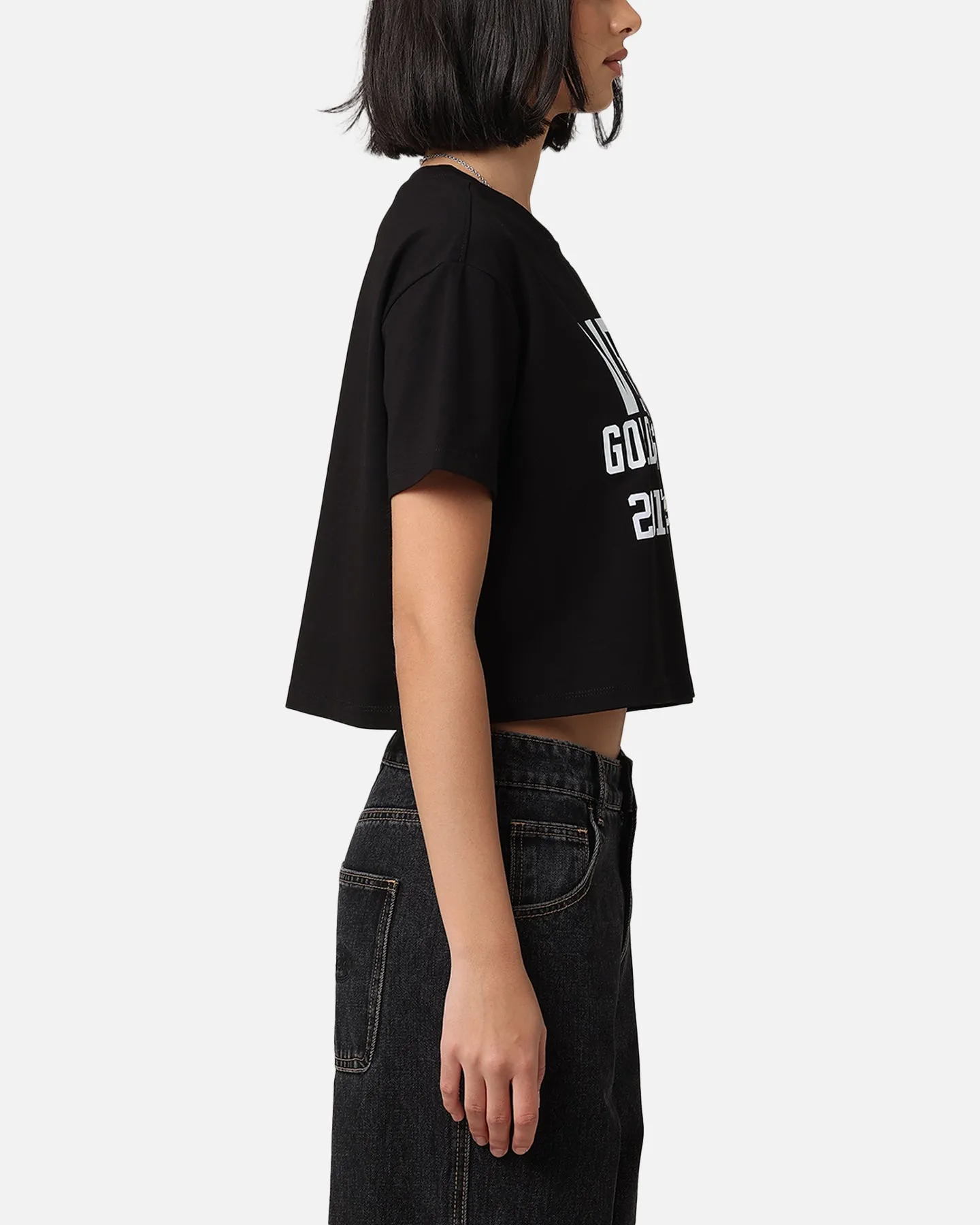 Pro Standard Women's Vegas Golden Knights Boxy Cropped T-Shirt Black sold by Culture Kings product image thumbnail 5