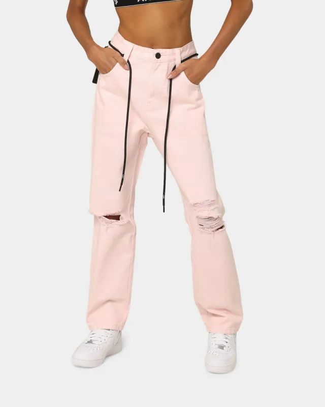 The Anti Order Post Dated Relaxed Jeans Pastel Pink sold by Culture Kings
