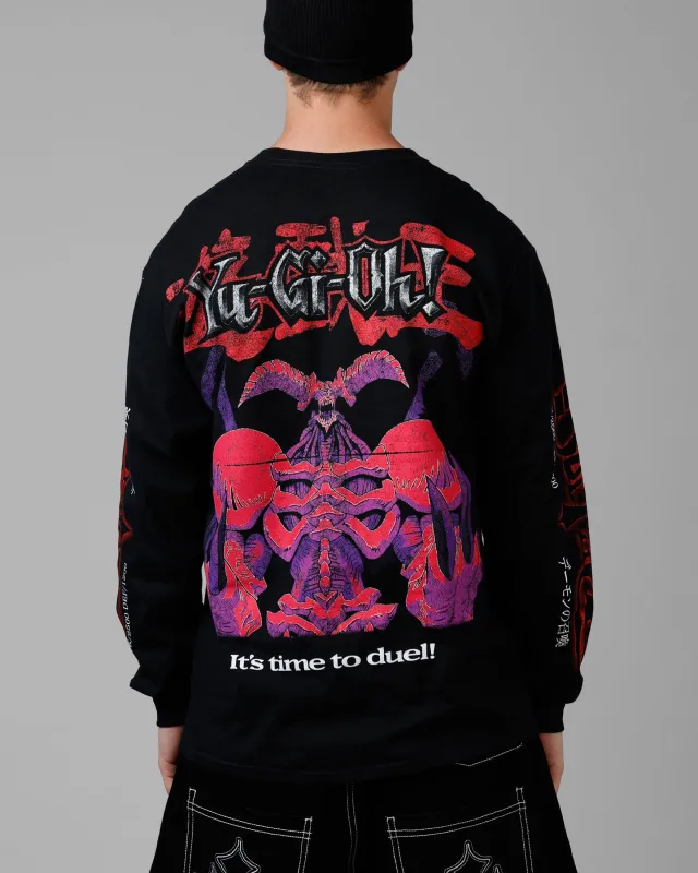 Loiter X Yu-Gi-Oh! Summoned Skull Long Sleeve T-Shirt Black made by Culture Kings