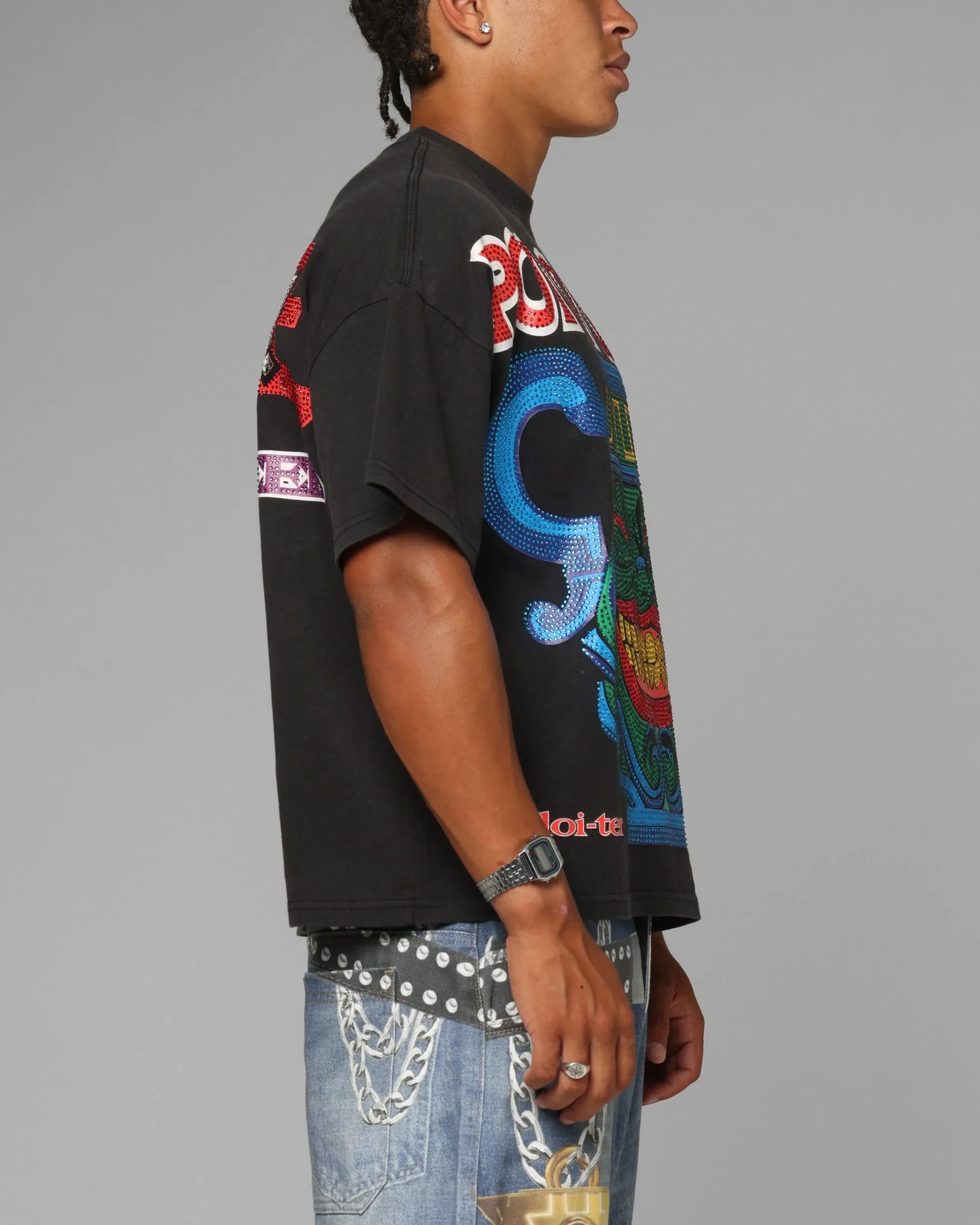 Loiter X Yu-Gi-Oh! Pot Of Greed T-Shirt Vintage Black sold by Culture Kings product image thumbnail 5