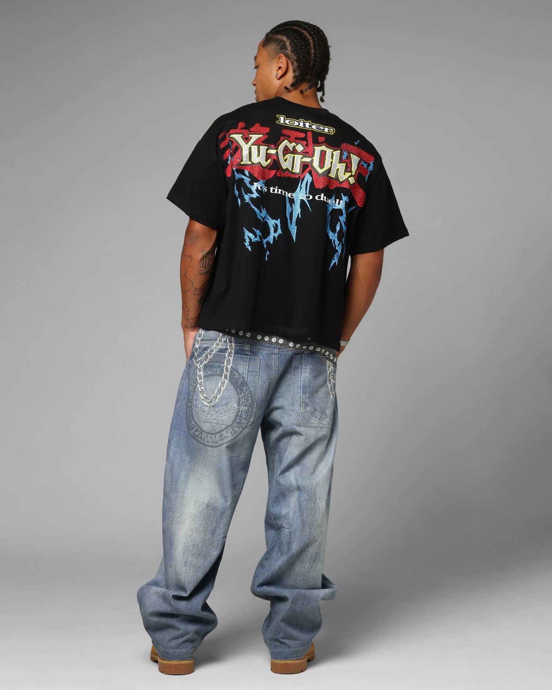 Loiter X Yu-Gi-Oh! Blue Eyes White Dragon T-Shirt Black sold by Culture Kings product image thumbnail 4