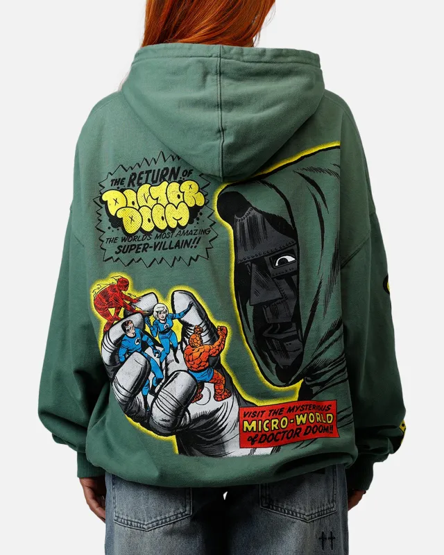 73Studio Marvel Fantastic Four Doctor Doom Villain Premium Hoodie Green sold by Culture Kings