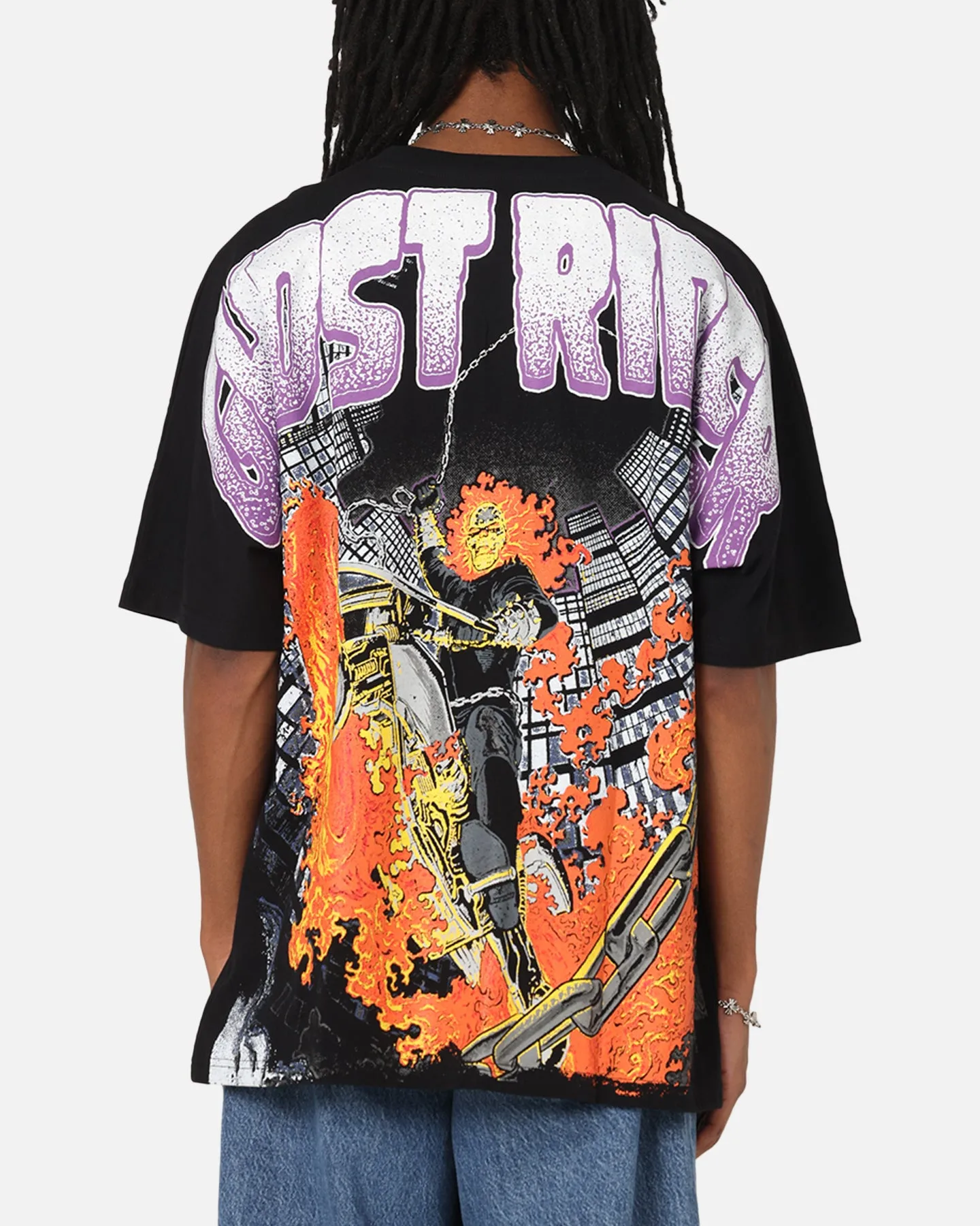 73Studio Marvel Ghost Rider All Over Print T-Shirt Black sold by Culture Kings product image thumbnail 2
