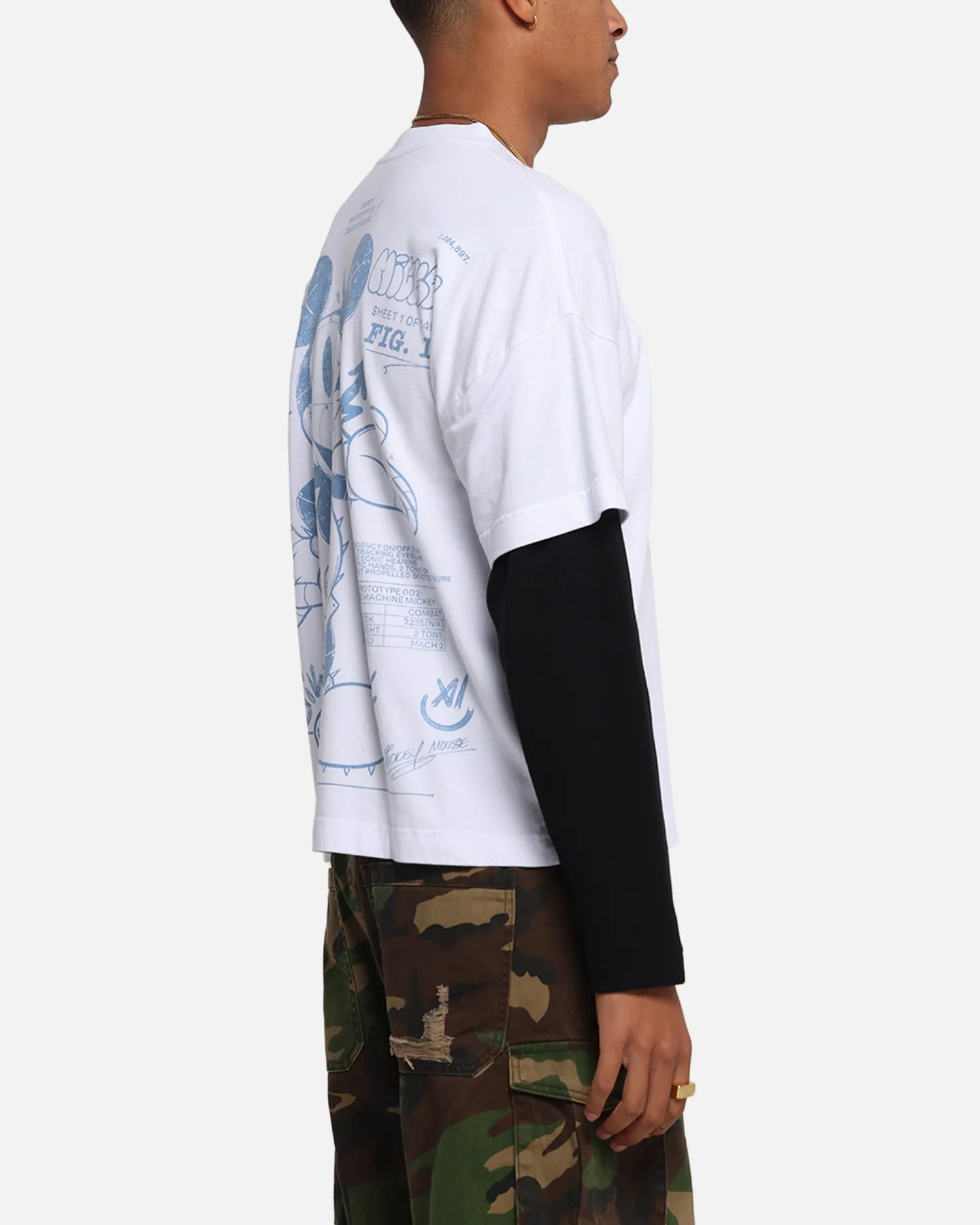 73Studio Disney Mickey Prototype II Long Sleeve T-Shirt White sold by Culture Kings product image thumbnail 5