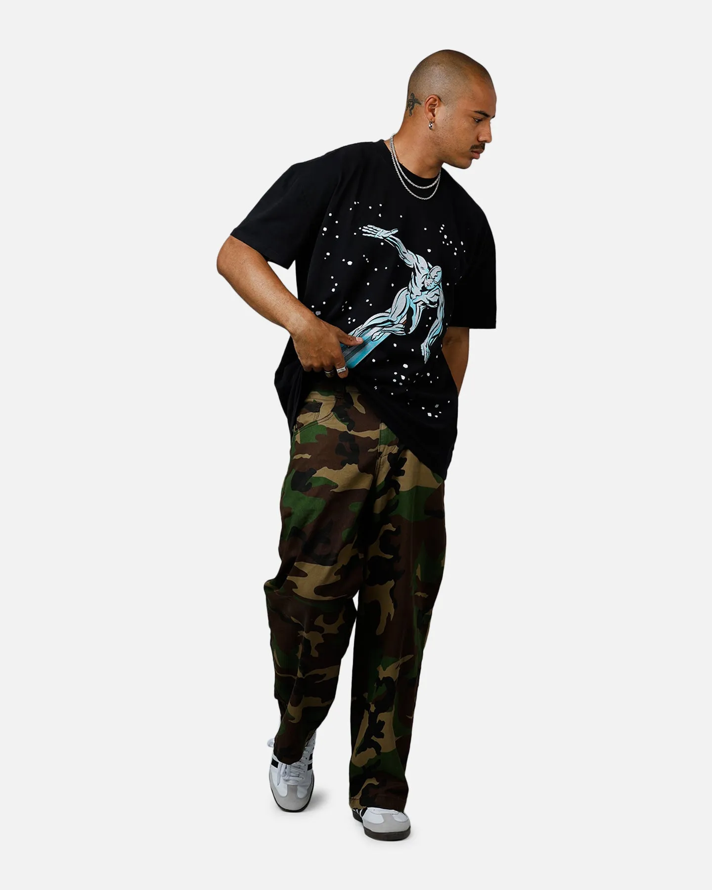 73Studio Marvel Fantastic Four Silver Surfer Vintage T-Shirt Black sold by Culture Kings product image thumbnail 3