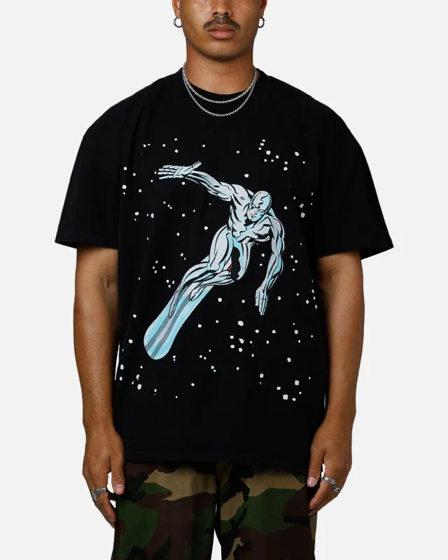 73Studio Marvel Fantastic Four Silver Surfer Vintage T-Shirt Black sold by Culture Kings