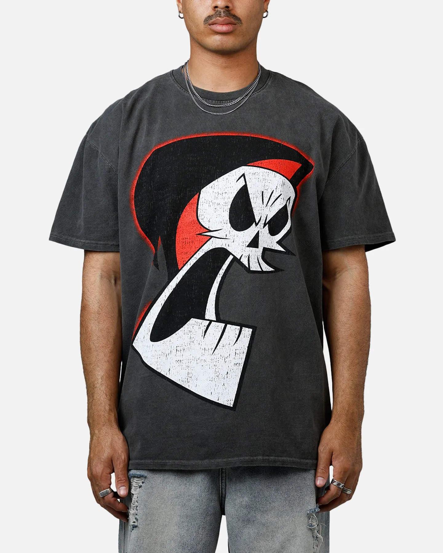 73Studio X Cartoon Network Grim Heavyweight Vintage T-Shirt Black Wash sold by Culture Kings product image thumbnail 2