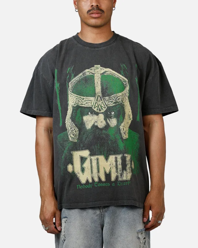 73Studio X Lord Of The Rings Gimli Toss Heavyweight T-Shirt Black Wash sold by Culture Kings