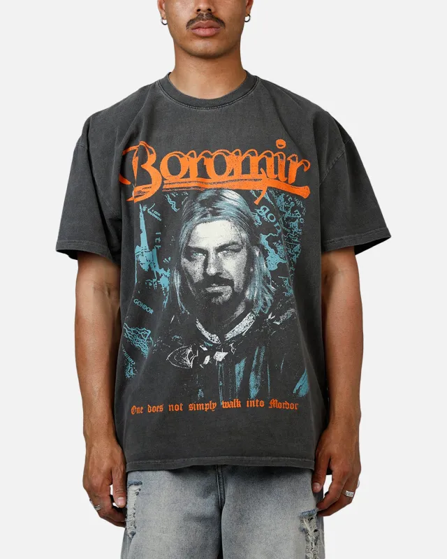 73Studio X Lord Of The Rings Boromir Heavyweight T-Shirt Black Wash sold by Culture Kings