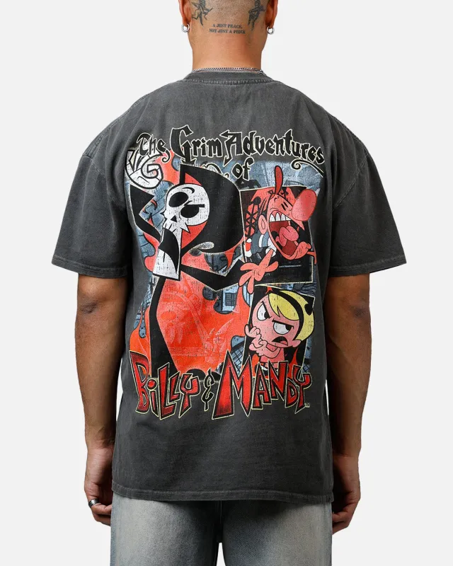 73Studio X Cartoon Network Grim Heavyweight Vintage T-Shirt Black Wash sold by Culture Kings