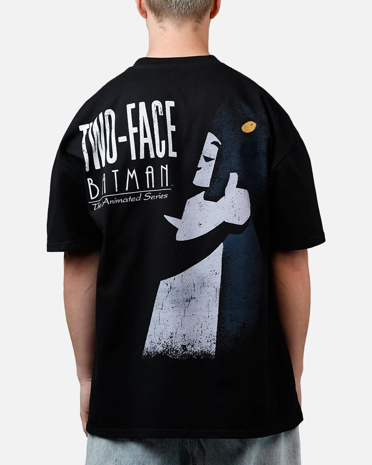 73Studio X DC Batman Two Face Heavyweight T-Shirt Black sold by Culture Kings