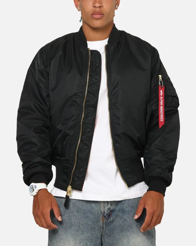Alpha Industries Alpha MA-1 Flight Jacket Black sold by Culture Kings