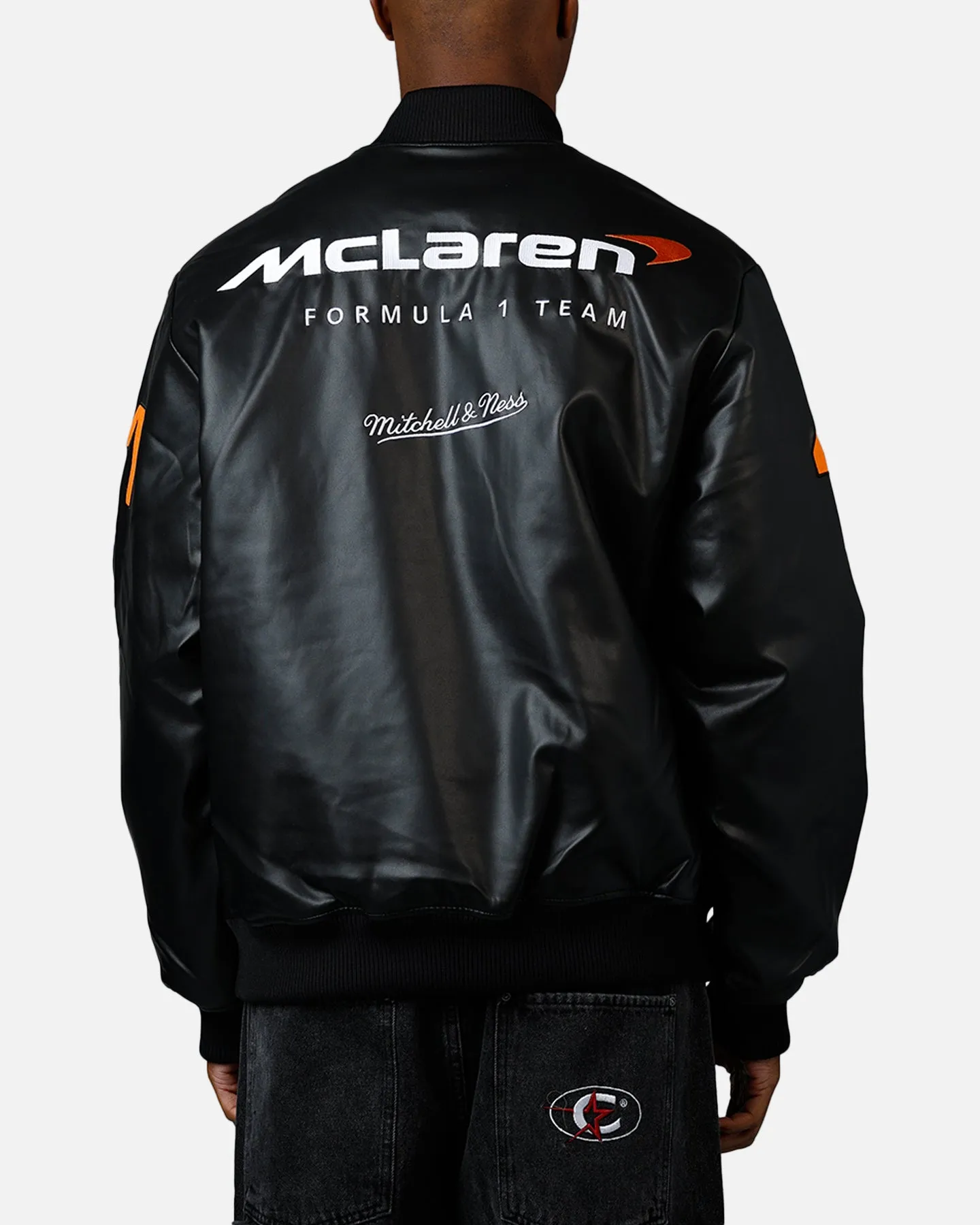 Mitchell & Ness X McLaren X Culture Kings Bomber Jacket Black sold by Culture Kings product image thumbnail 2