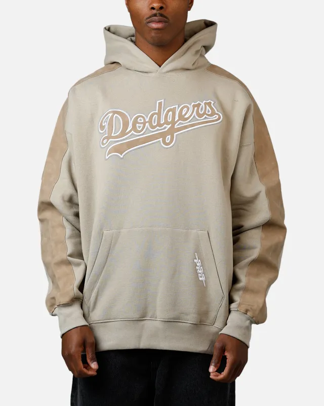Pro Standard Los Angeles Dodgers Panel Hoodie Tan sold by Culture Kings