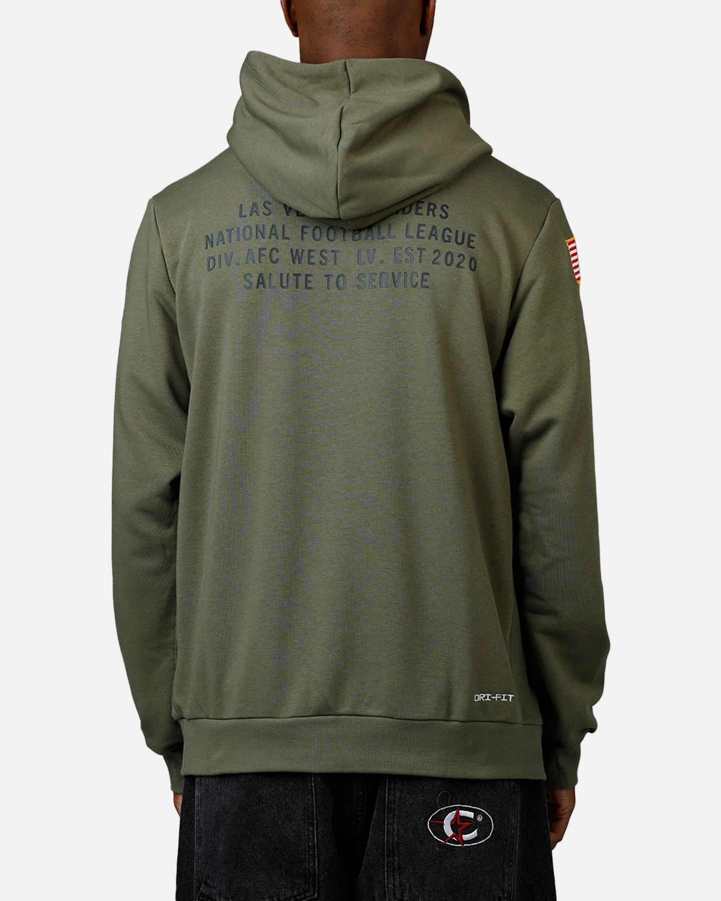 Nike Las Vegas Raiders Salute To Service Hoodie Olive sold by Culture Kings product image thumbnail 2