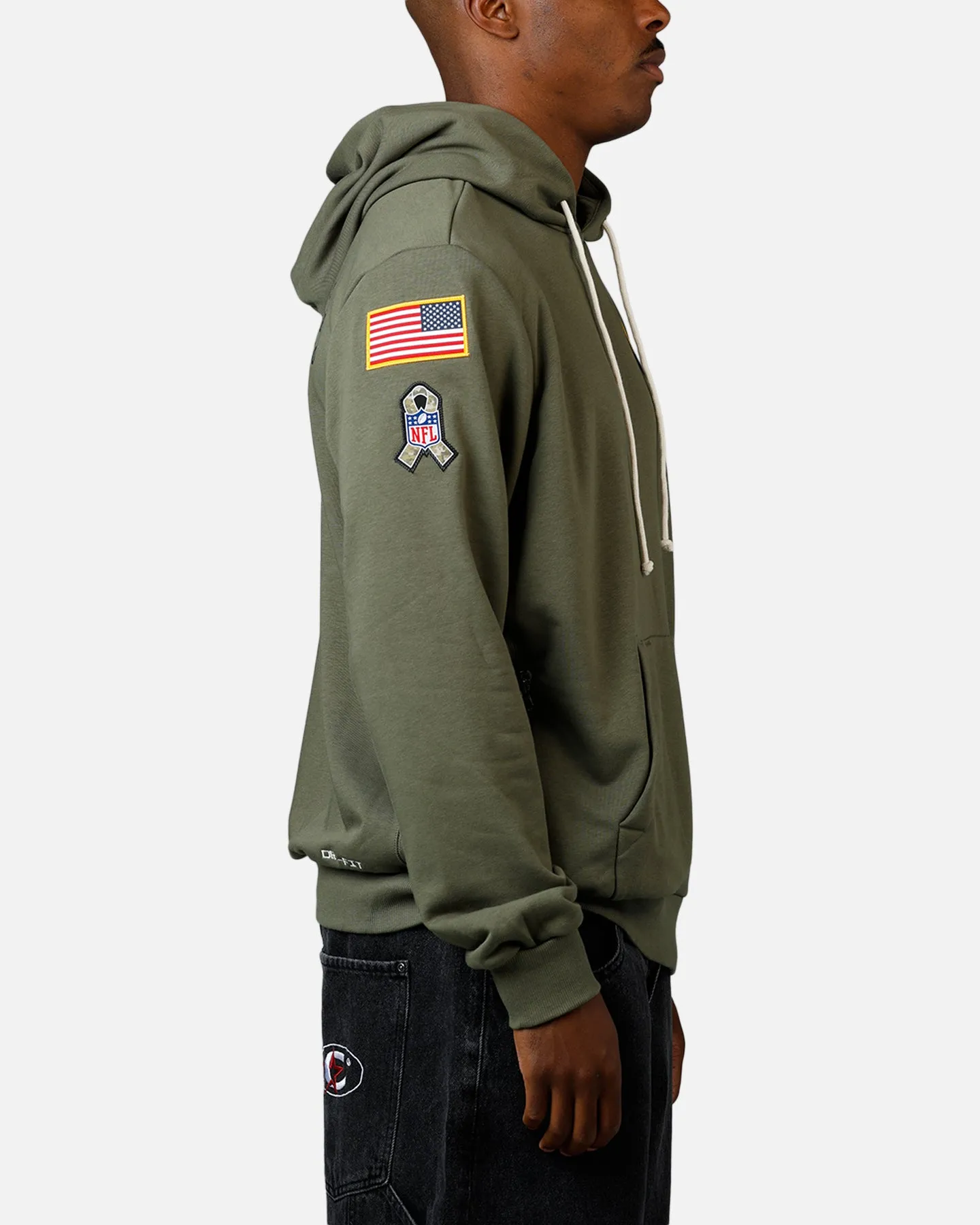Nike Los Angeles Chargers Salute To Service Hoodie Olive sold by Culture Kings product image thumbnail 4