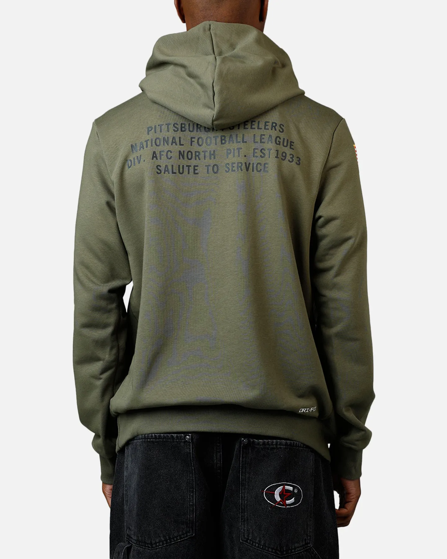 Nike Pittsburgh Steelers Salute To Service Hoodie Olive sold by Culture Kings product image thumbnail 2