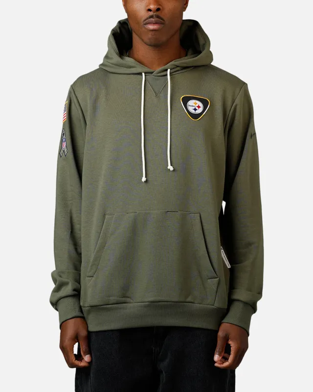 Nike Pittsburgh Steelers Salute To Service Hoodie Olive sold by Culture Kings