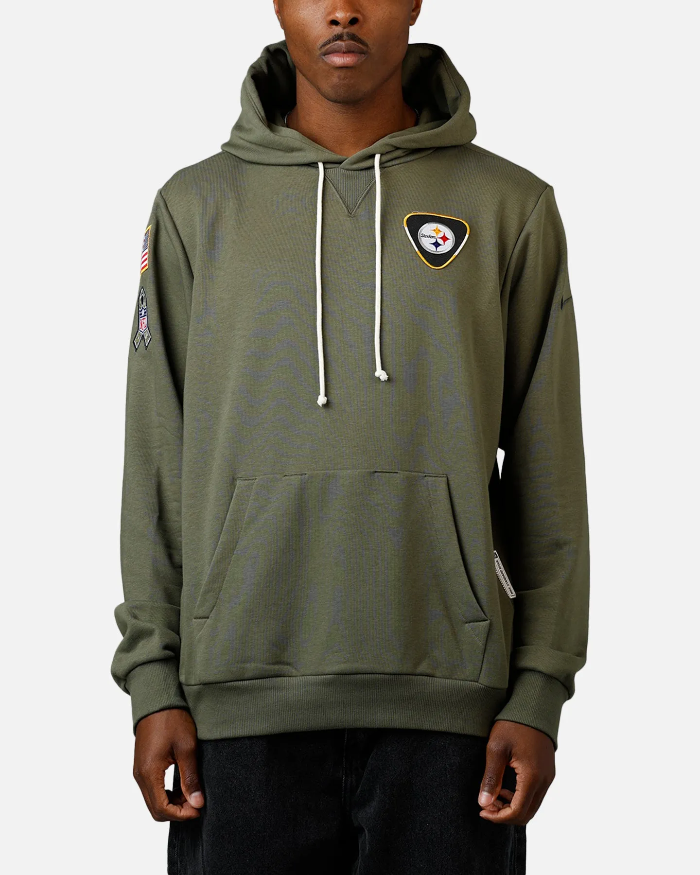 Nike Pittsburgh Steelers Salute To Service Hoodie Olive sold by Culture Kings