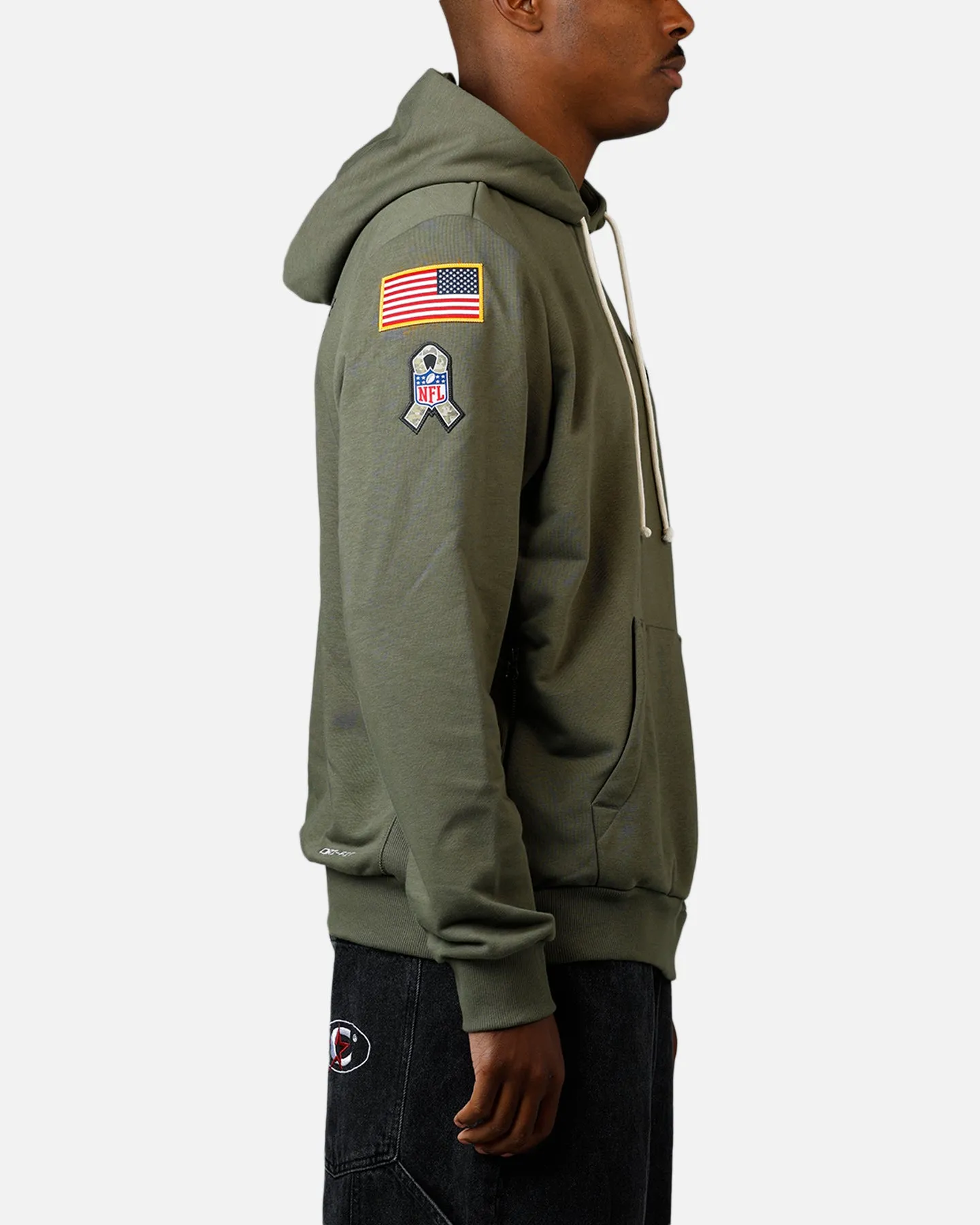Nike Baltimore Ravens Salute To Service Hoodie Olive sold by Culture Kings product image thumbnail 4