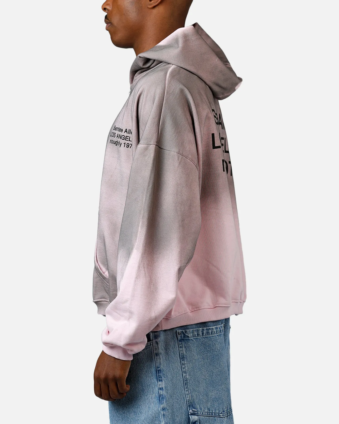 MNML Santee Alley Zip Up Hoodie Pink sold by Culture Kings product image thumbnail 5