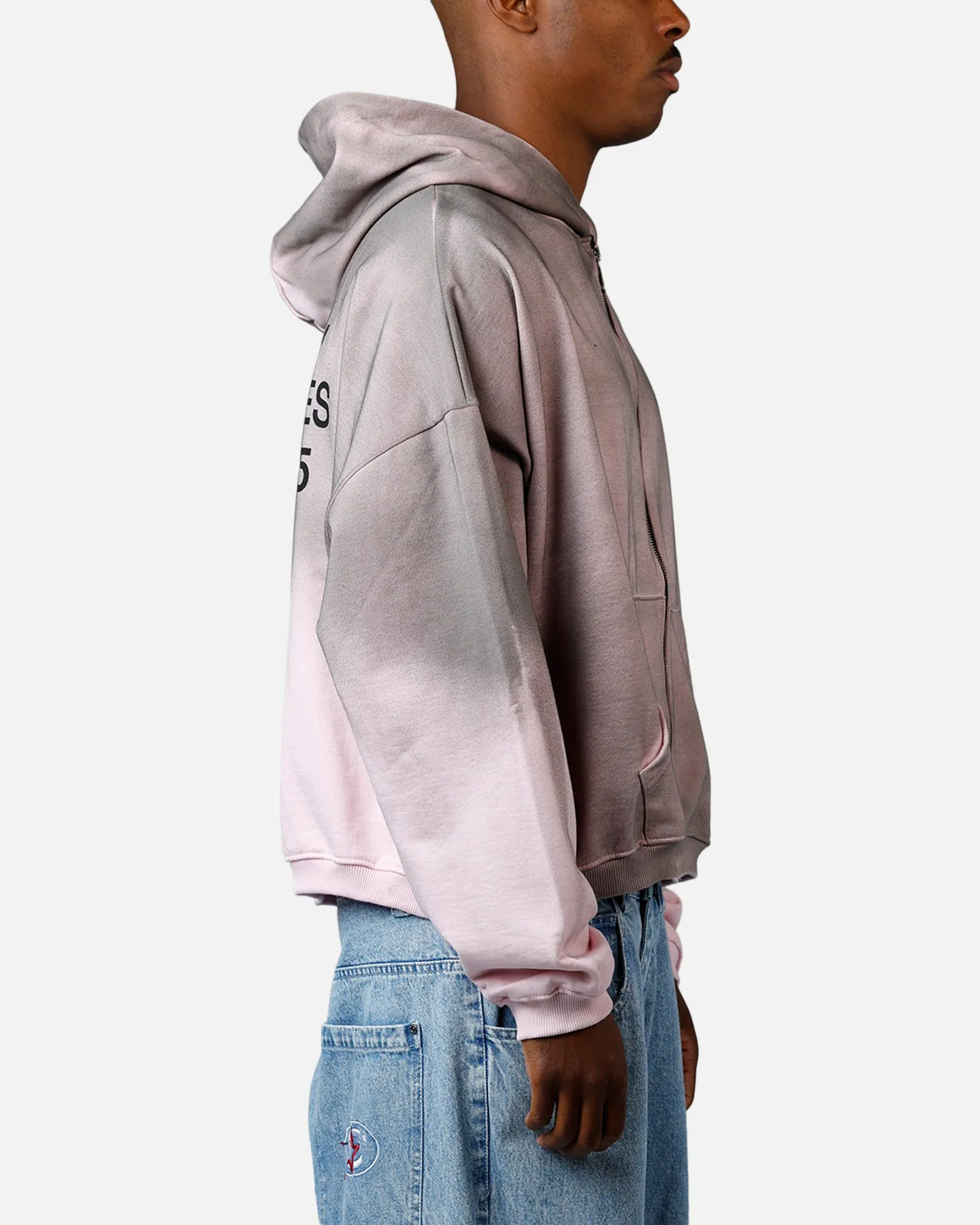 MNML Santee Alley Zip Up Hoodie Pink sold by Culture Kings product image thumbnail 4