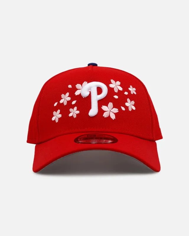 New Era Philadelphia Phillies 'Cherry Blossoms' 9FORTY A-Frame Snapback Official Team Color sold by Culture Kings