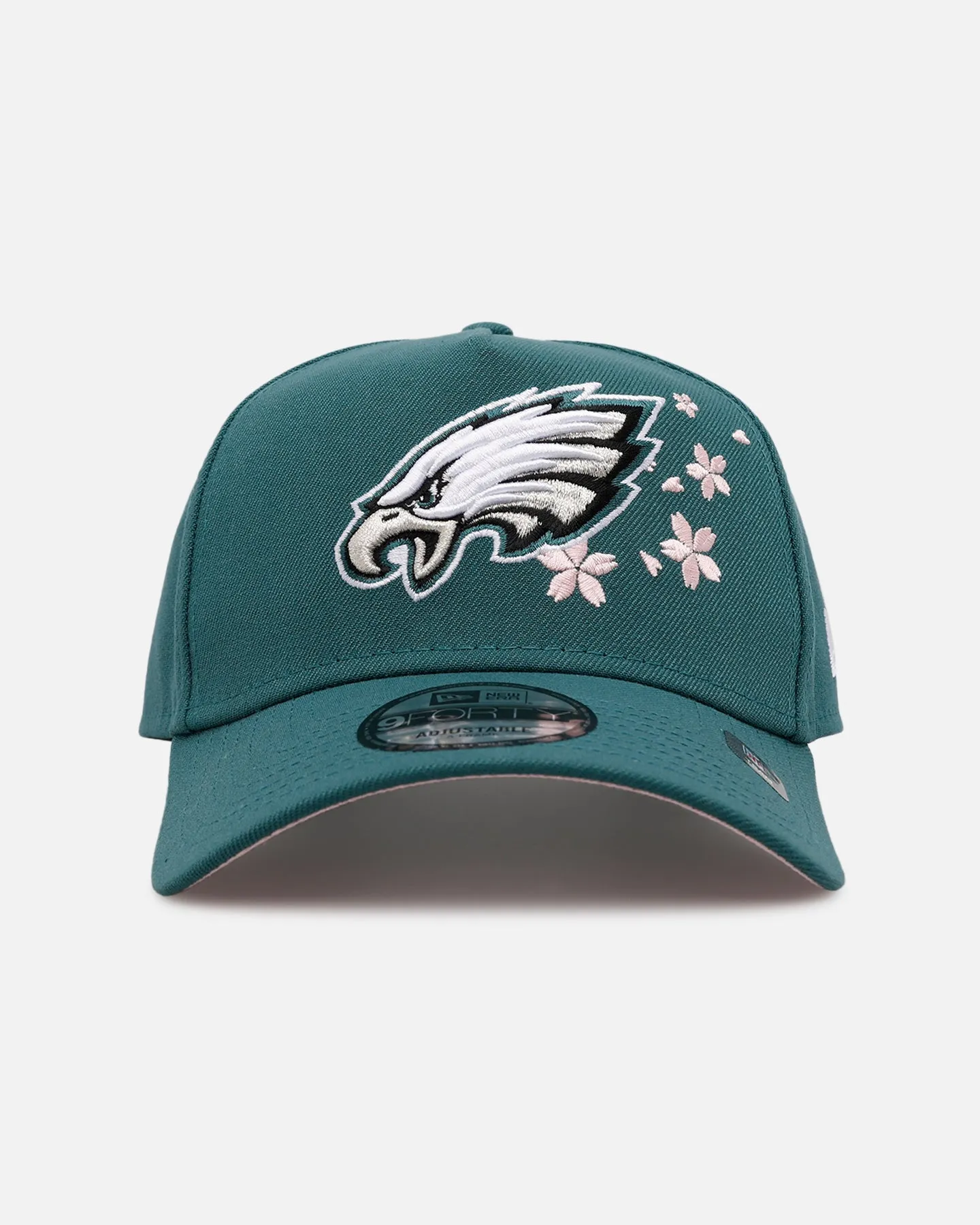 New Era Philadelphia Eagles 'Cherry Blossoms' 9FORTY A-Frame Snapback Official Team Color sold by Culture Kings