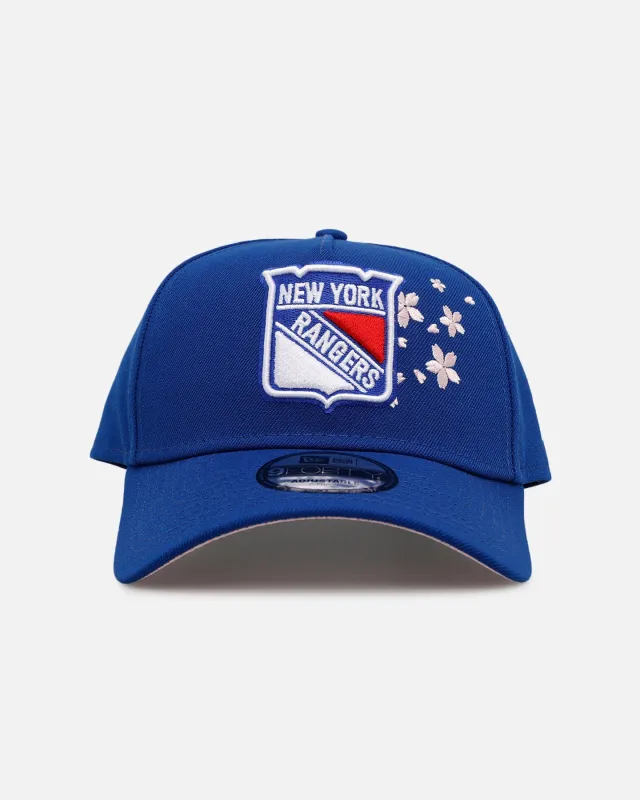 New Era New York Rangers 'Cherry Blossoms' 9FORTY A-Frame Snapback Official Team Color sold by Culture Kings
