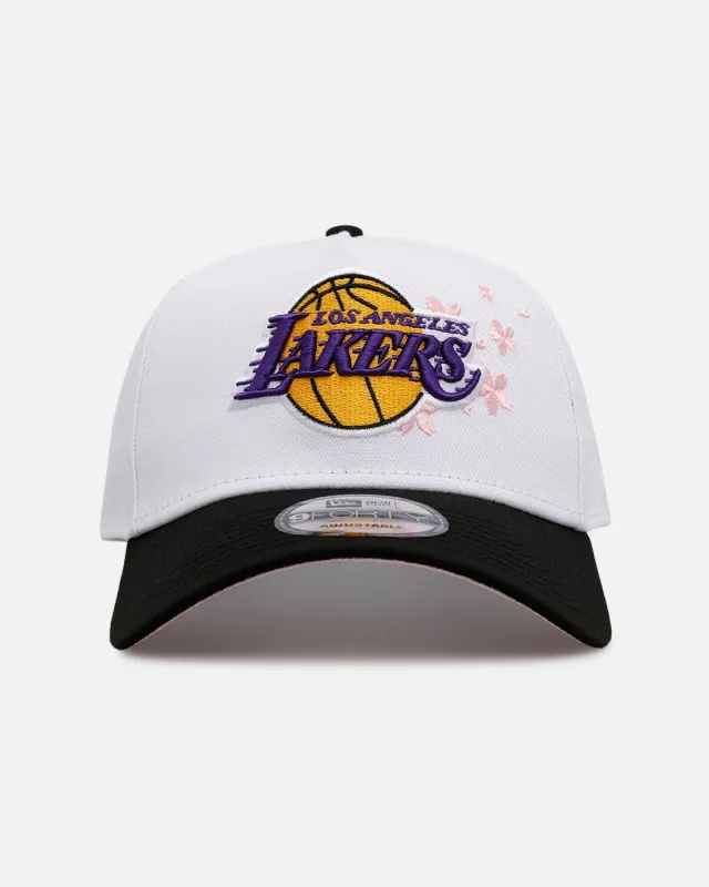 New Era Los Angeles Lakers 'Cherry Blossoms' 9FORTY A-Frame Snapback Official Team Color sold by Culture Kings