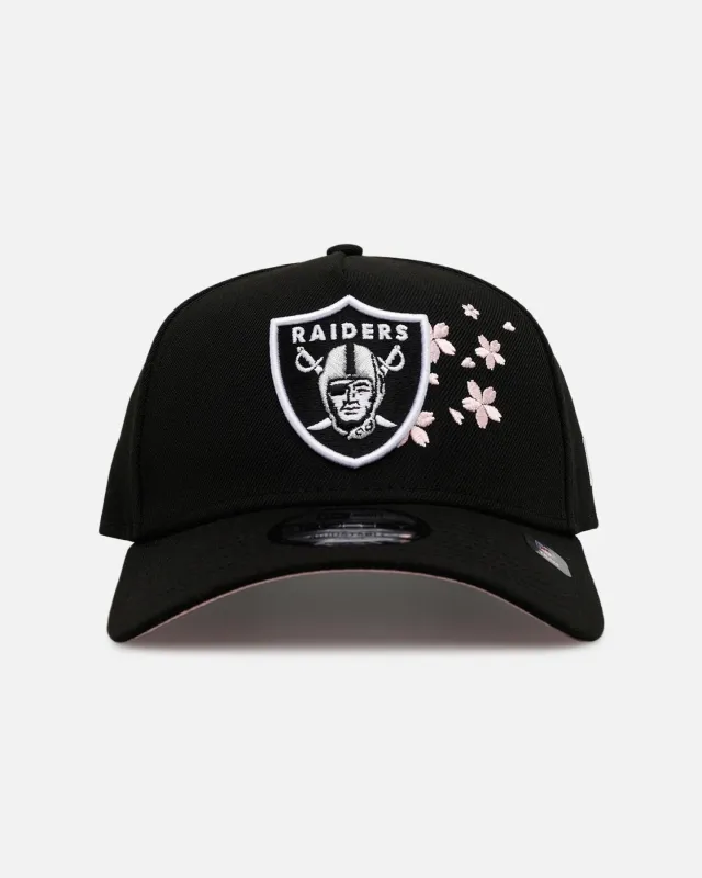 New Era Las Vegas Raiders 'Cherry Blossoms' 9FORTY A-Frame Snapback Official Team Color sold by Culture Kings