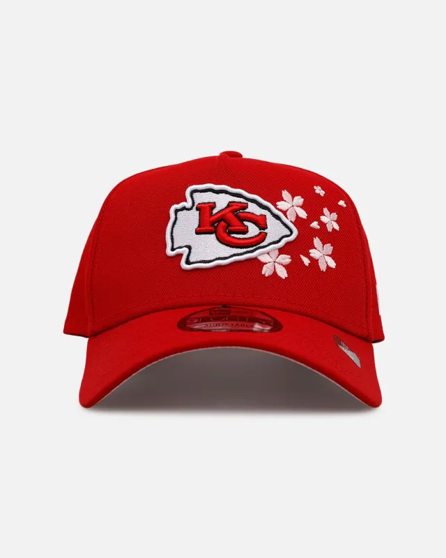 New Era Kansas City Chiefs 'Cherry Blossoms' 9FORTY A-Frame Snapback Official Team Color sold by Culture Kings