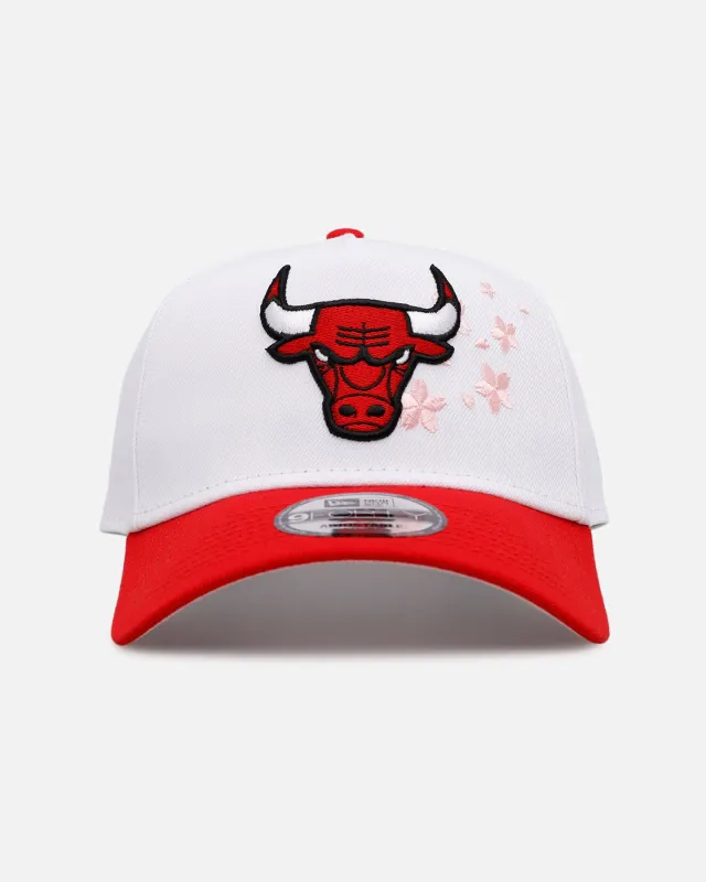 New Era Chicago Bulls 'Cherry Blossoms' 9FORTY A-Frame Snapback Official Team Color sold by Culture Kings