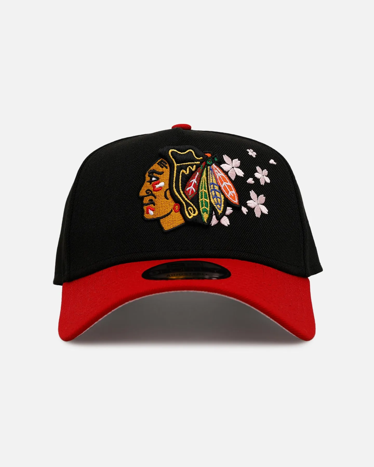 New Era Chicago Blackhawks 'Cherry Blossoms' 9FORTY A-Frame Snapback Official Team Color sold by Culture Kings