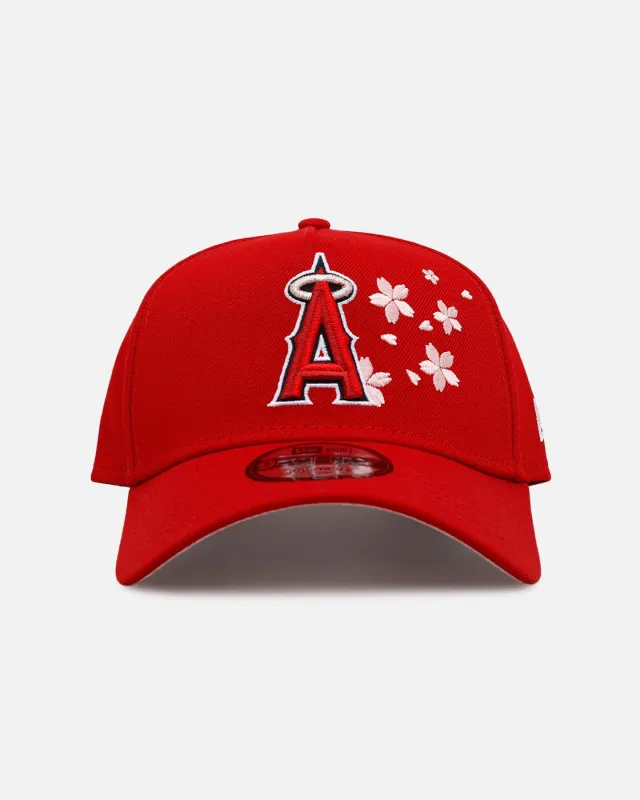 New Era Los Angeles Angels 'Cherry Blossoms' 9FORTY A-Frame Snapback Official Team Color sold by Culture Kings
