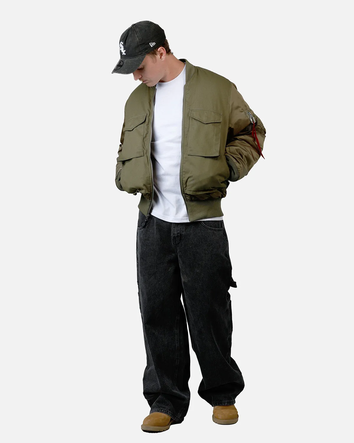 Alpha Industries MA-1 Mixed Cotton Jacket Green sold by Culture Kings product image thumbnail 3